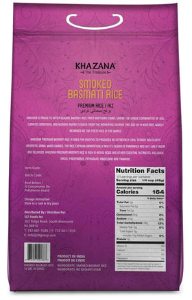 Khazana basmati rice in pot steaming releases fragrant aroma.