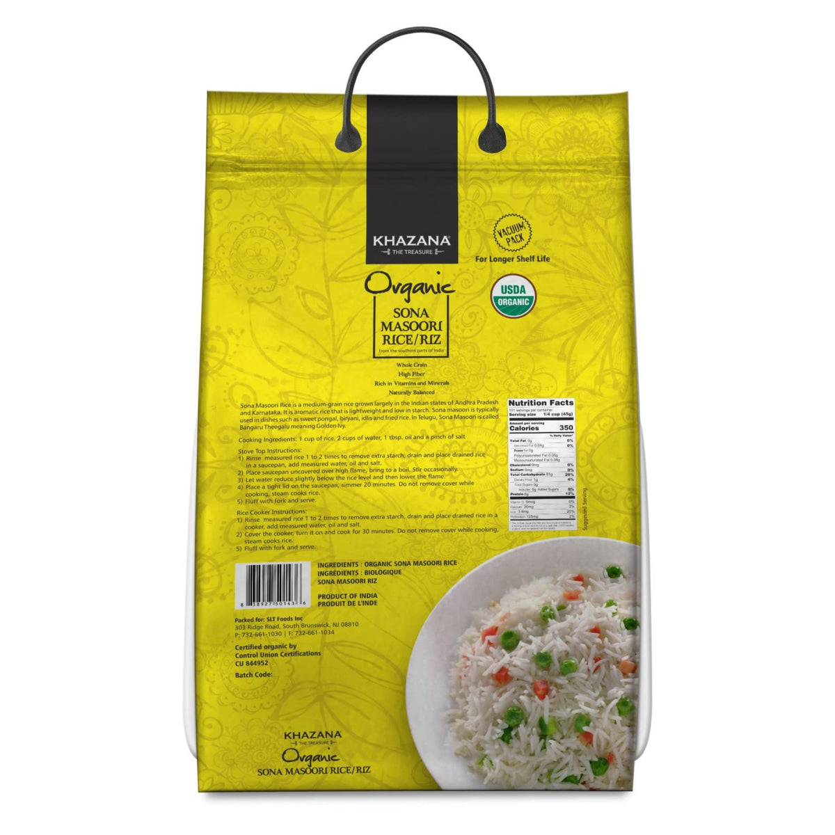 Aromatic Khazana Sona Masoori rice with fragrant grains for flavorful meals.