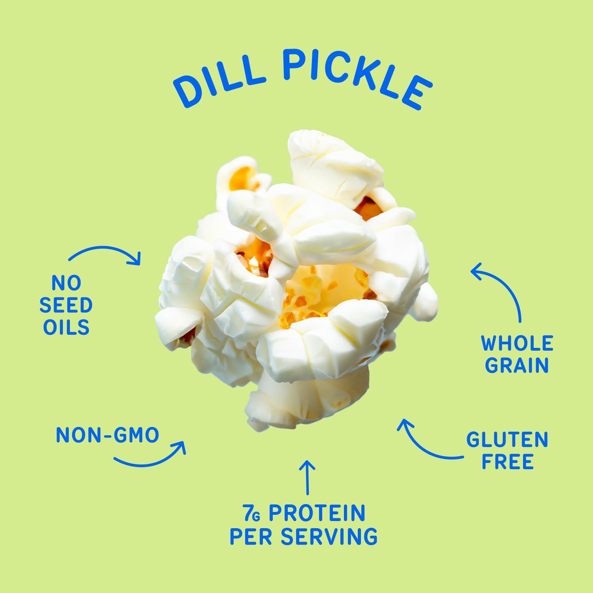 Khloud Protein Popcorn Dill Pickle ingredients list highlights real ingredients and simple nutrition.
