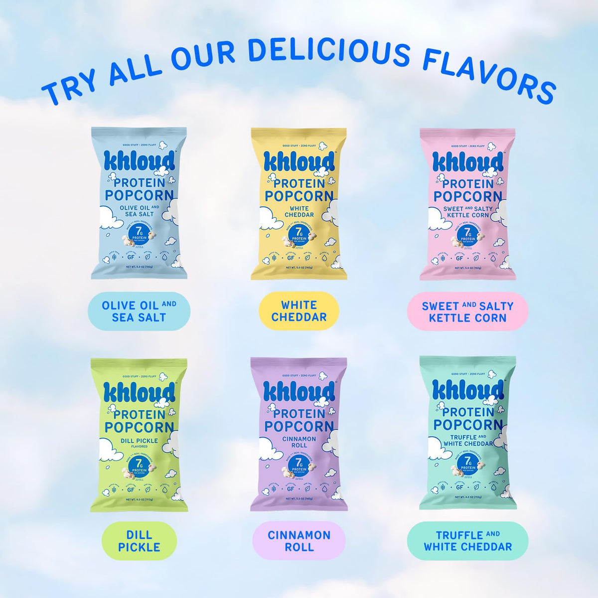 Khloud Protein Popcorn Dill Pickle kids enjoying a tasty, high-protein snack.