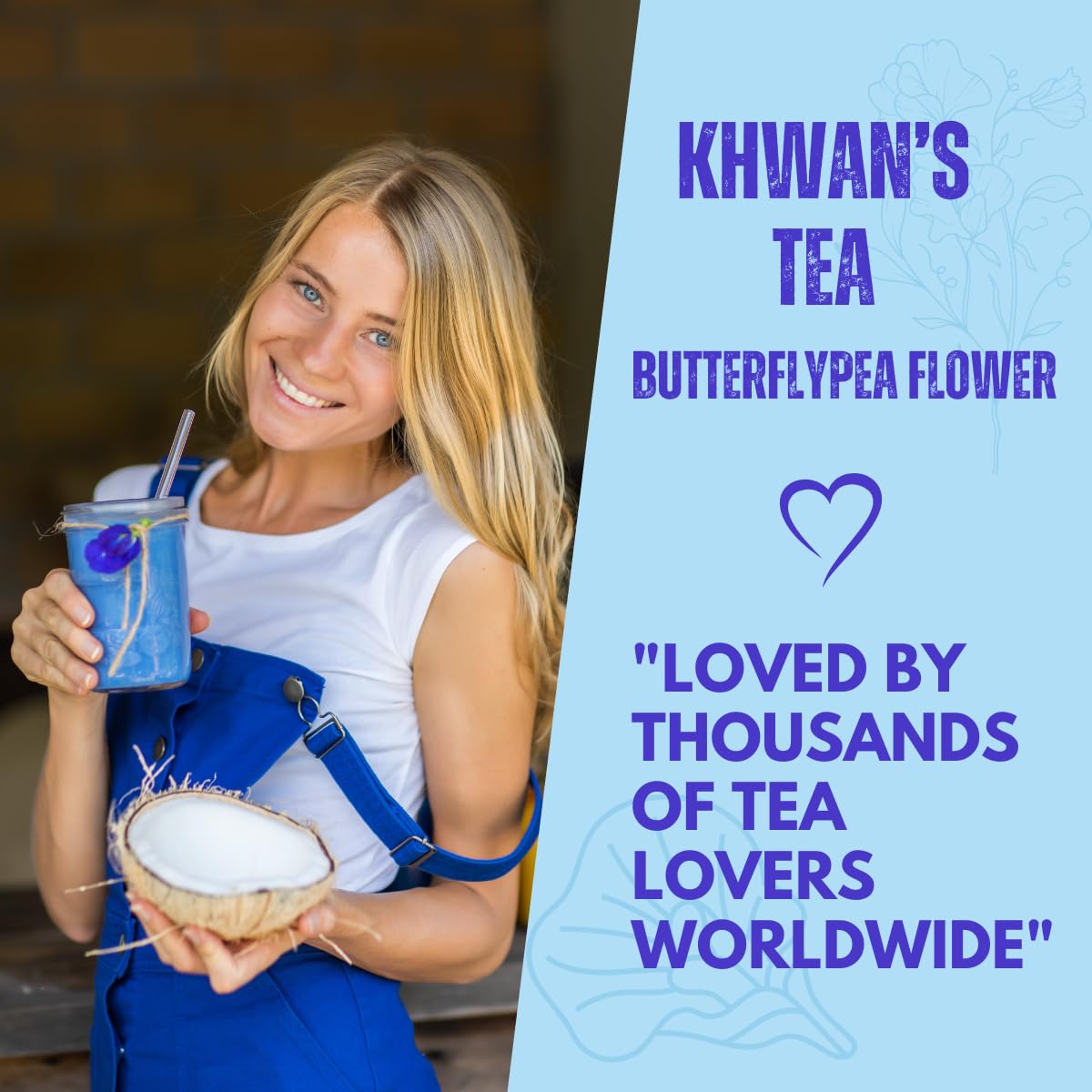KHWAN'S TEA ethically sourced from Thailand, non-GMO and gluten-free.