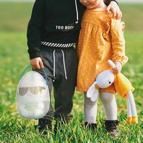 Ki Store Easter egg hunt basket set in multiple colors