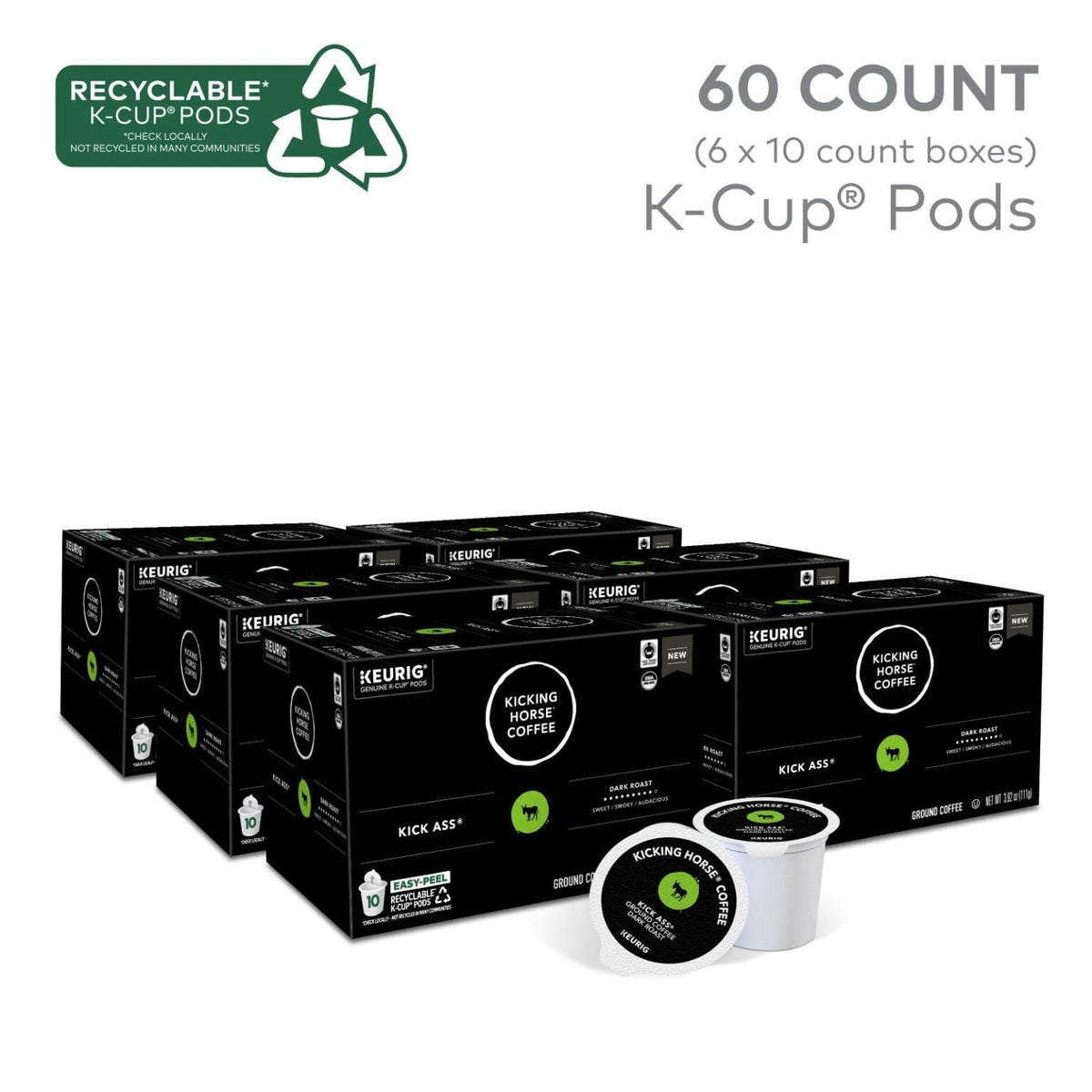 Kick Ass K-Cup aroma with smoky vanilla and dark chocolate hints