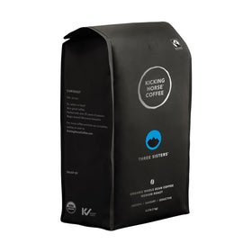Kicking Horse Three Sisters bag front, ideal for everyday morning brew.