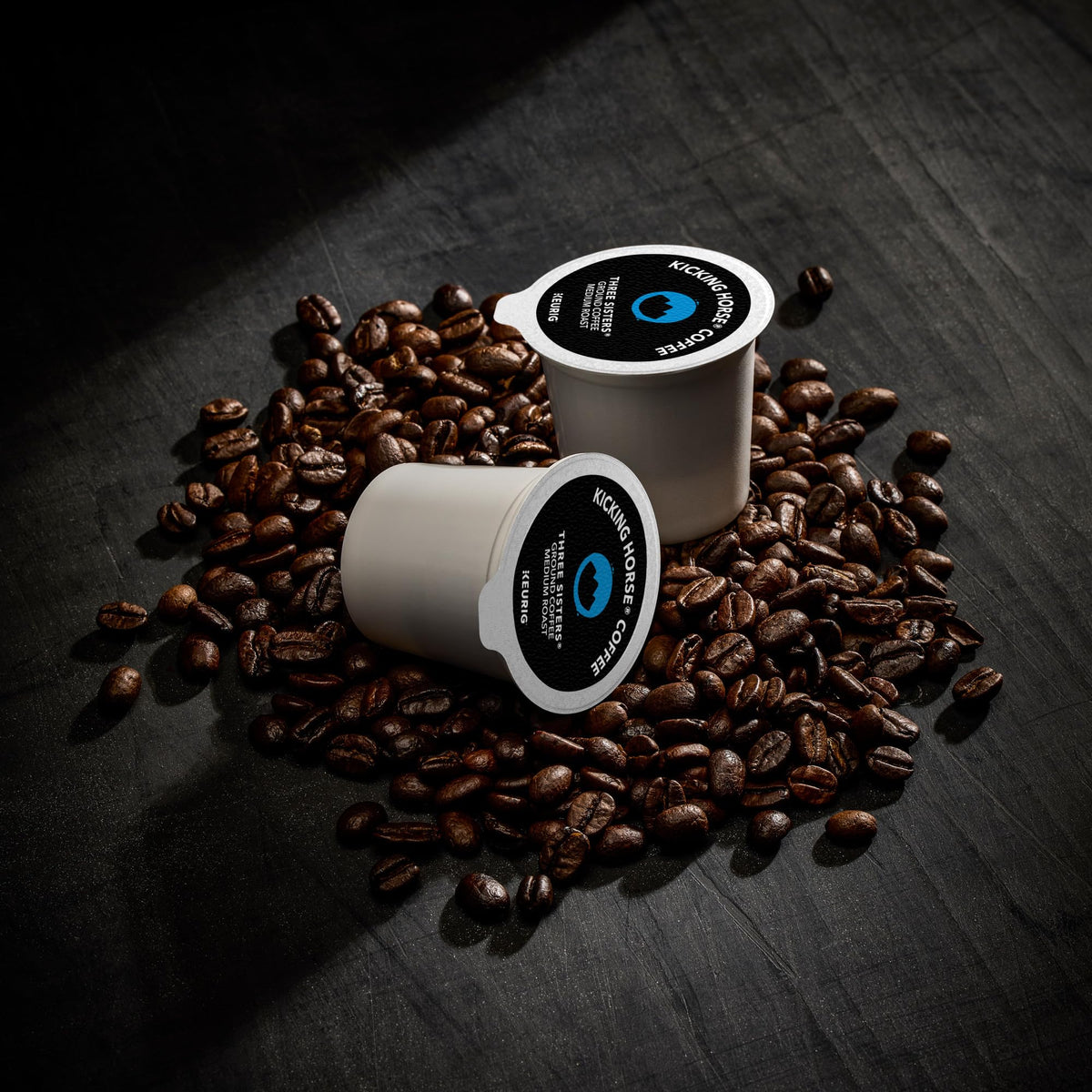 Kicking Horse Three Sisters roast-brew image suggests full-bodied medium profile.
