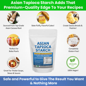 Kidney Restore tapioca flour in a baking dish with filling.