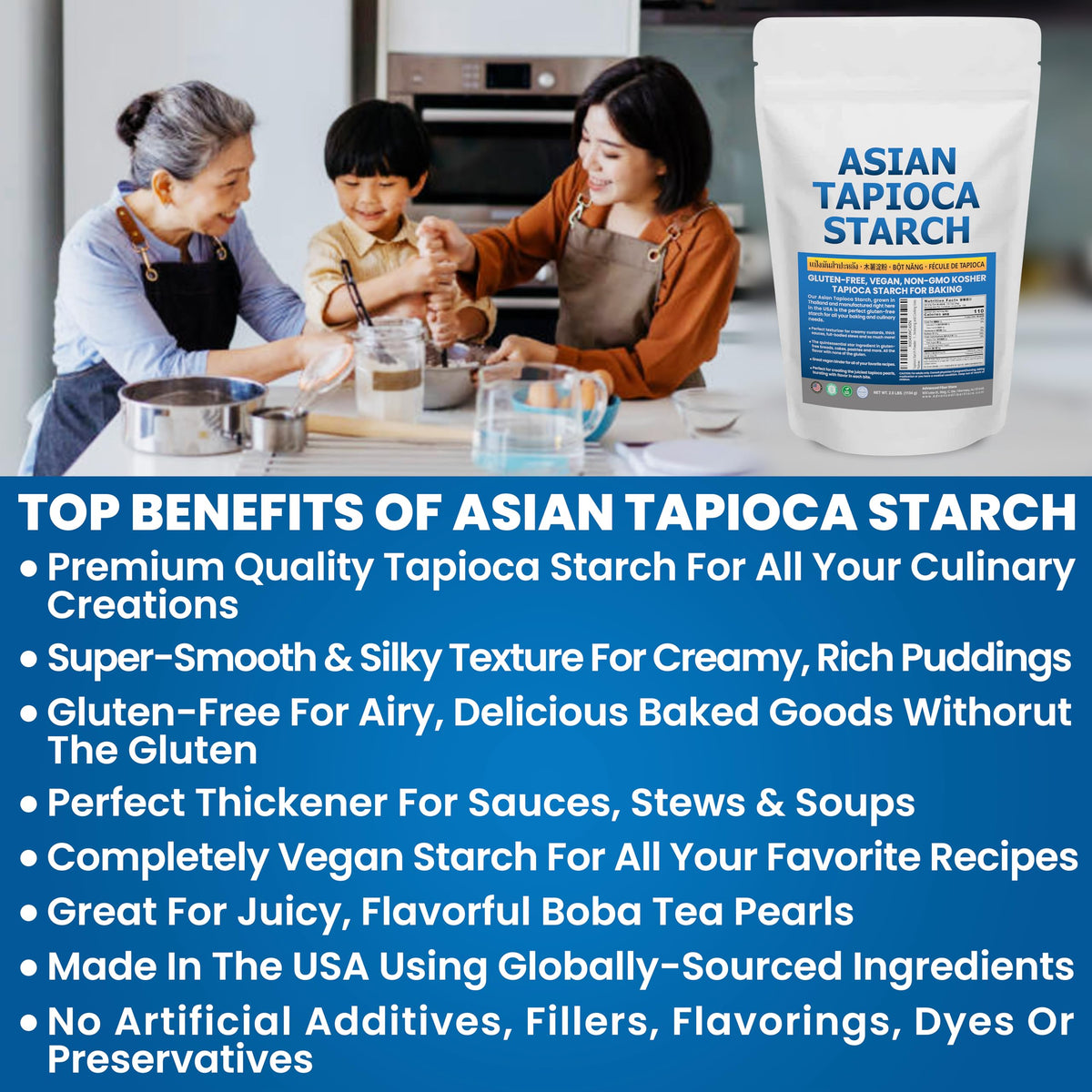 Kidney Restore tapioca flour used to thicken soups and gravies.