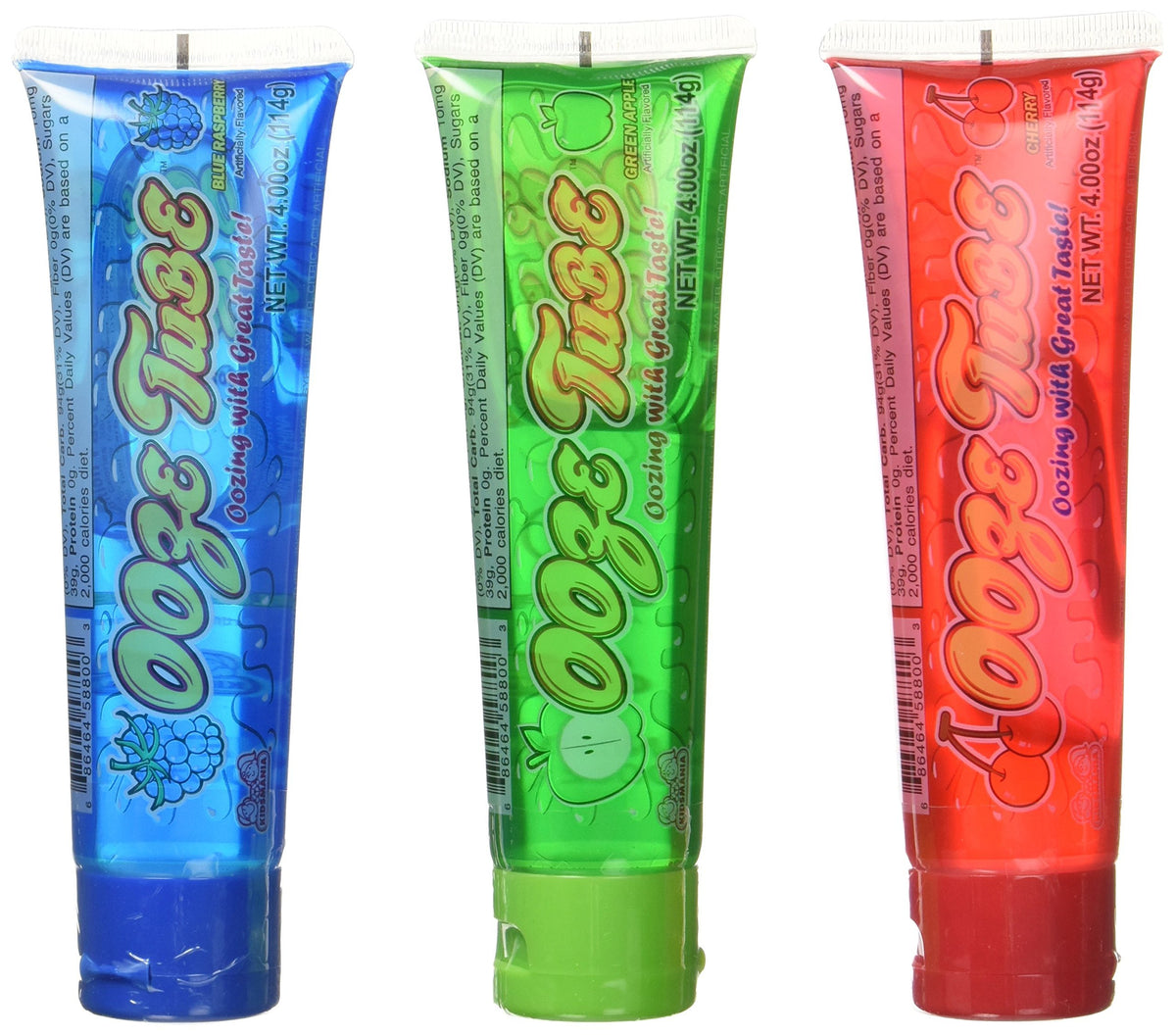 Kidsmania Ooze Tube Blue Raspberry—fun party treat and goodie bag staple.