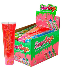Kidsmania Sour Ooze Blue Raspberry tube ideal for on-the-go snacking.