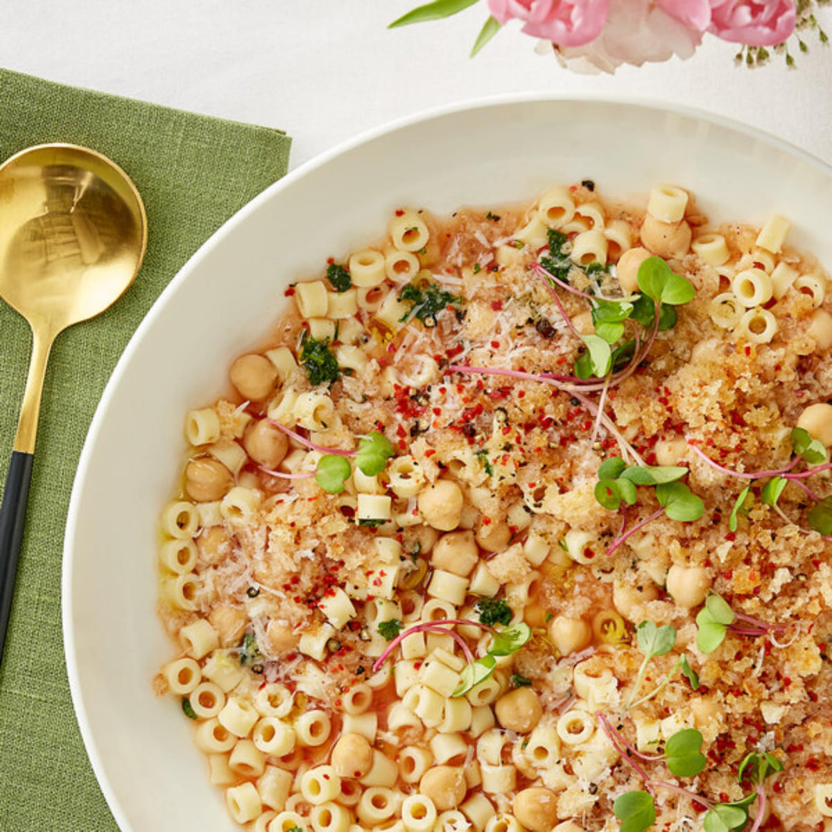 KIDU Barilla Ditalini pasta served in a bowl, ideal for salads and quick meals.