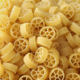 KIDU Barilla Mini Wheels pasta ready for quick weeknight meal.