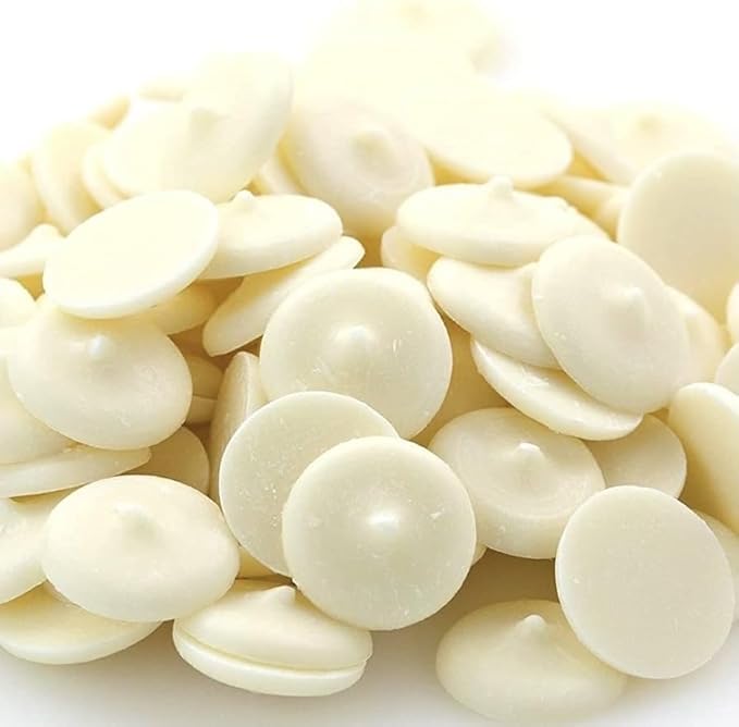 KIDU white melting chocolate wafers melt smoothly for glossy coatings