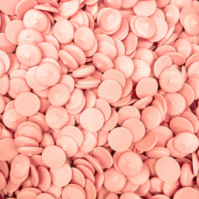 KIDU Pantry pink melting wafers in resealable bag stay fresh for bulk baking.