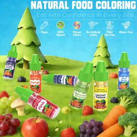 Kiigfood plant-based natural dye bottle suitable for vegan, gluten-free recipes.