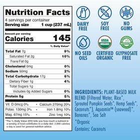Kiki Milk clean-label closeup highlights zero gums and glyphosate-free ingredients.