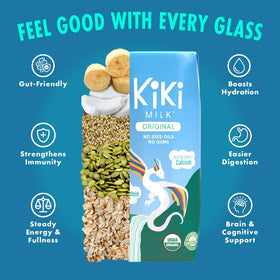 Kiki Milk clean label, zero gums and fillers, simple ingredients