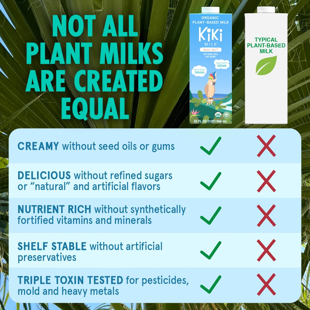 Kiki Milk clean label emphasizes zero additives and simple ingredients.