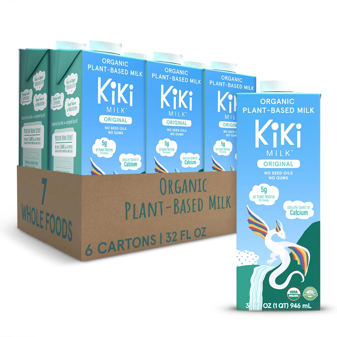 Kiki Milk Organic Original bottle offers creamy, dairy-free taste for everyday use.