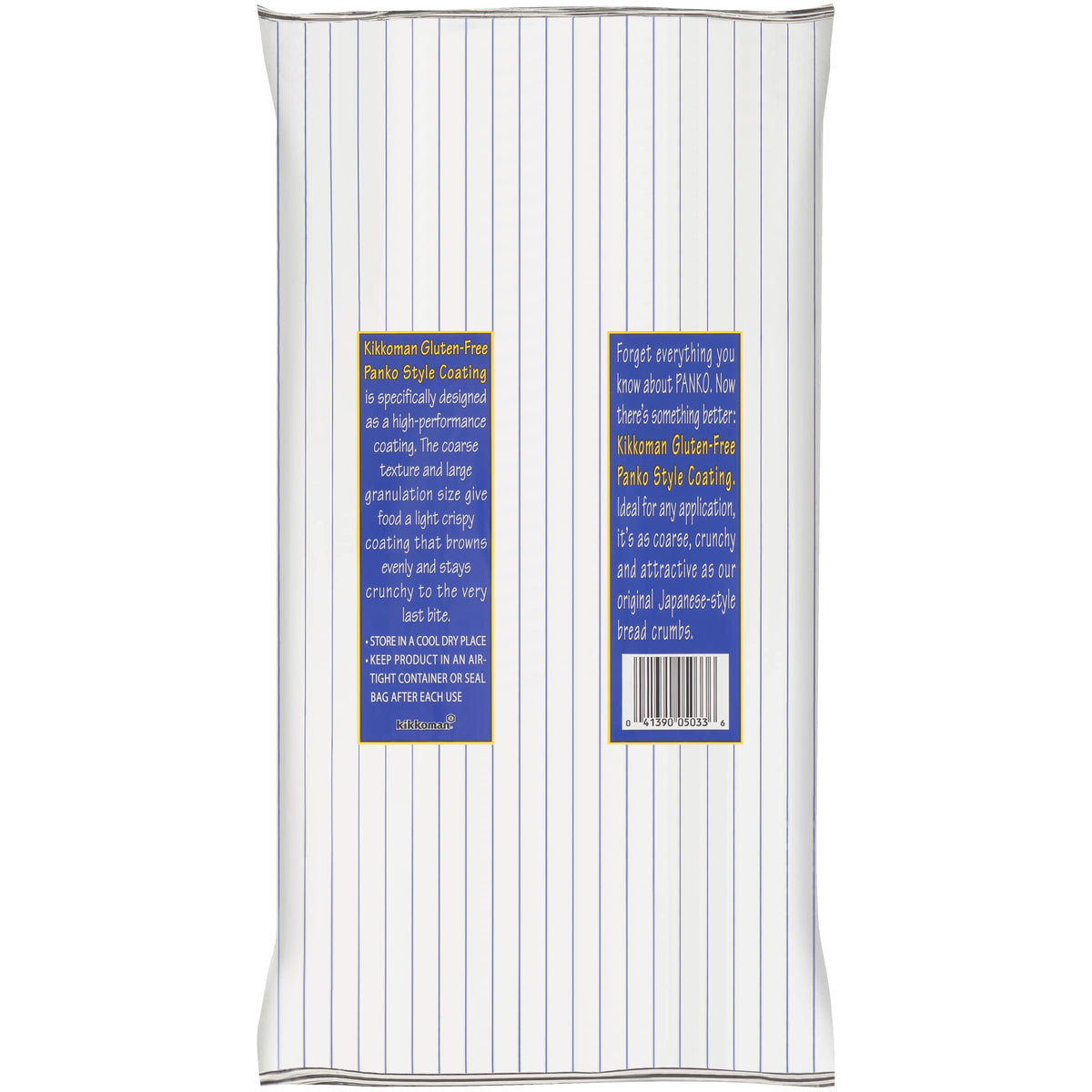 Kikkoman Gluten-Free Panko Texture close-up highlighting light crumbs for even browning