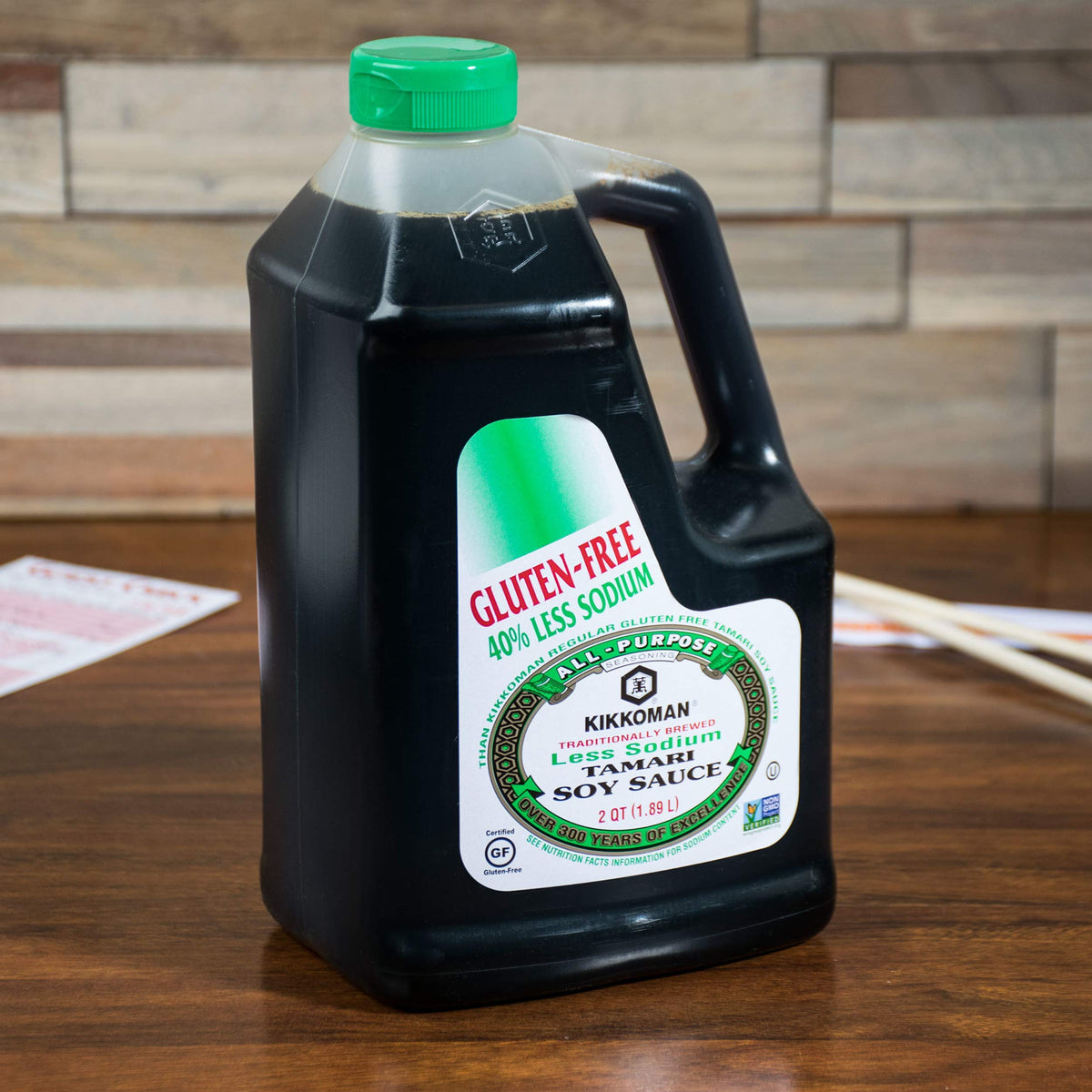 Kikkoman gluten-free tamari bottle savor umami without gluten