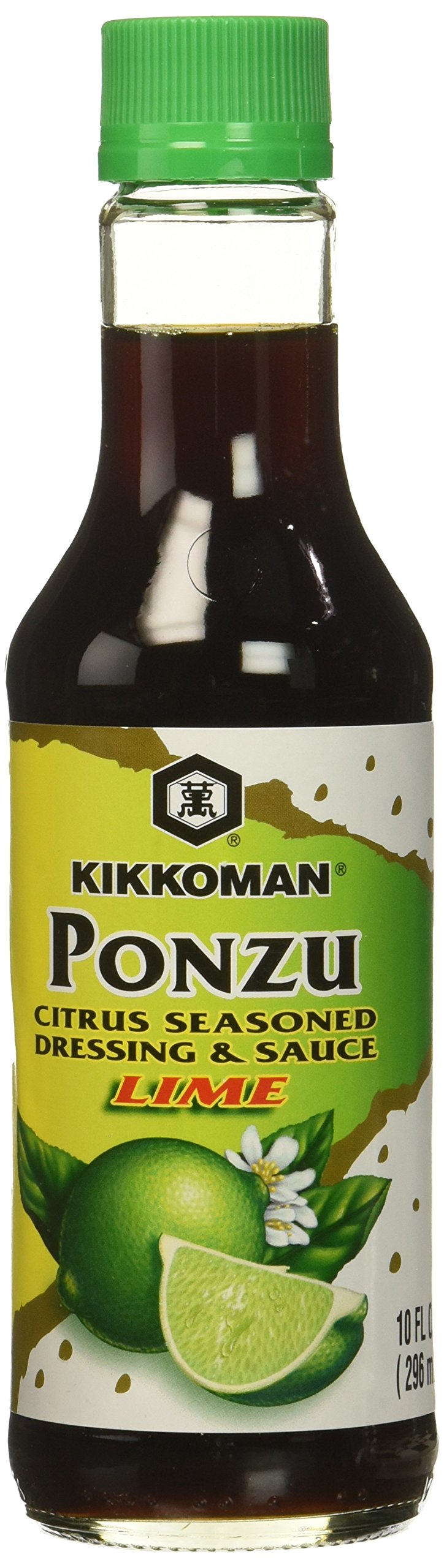 Kikkoman Lime Ponzu sauce bottle 2-pack ideal for dipping and marinades.