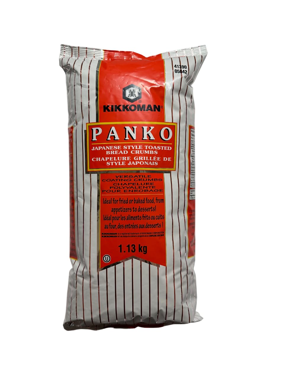 Kikkoman Panko breadcrumbs texture close-up reveals airy, crispy crust