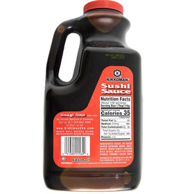 Kikkoman Sushi Sauce Unagi Tare glaze on sushi delivers sweet-savory depth.