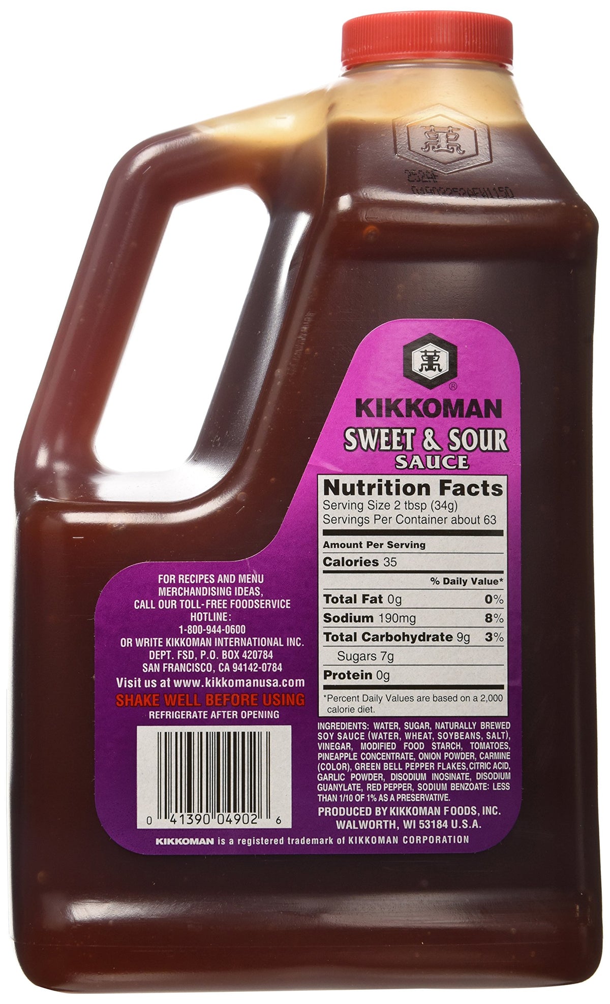 Kikkoman Sweet & Sour Sauce poured over a stir-fry for a glossy finish.