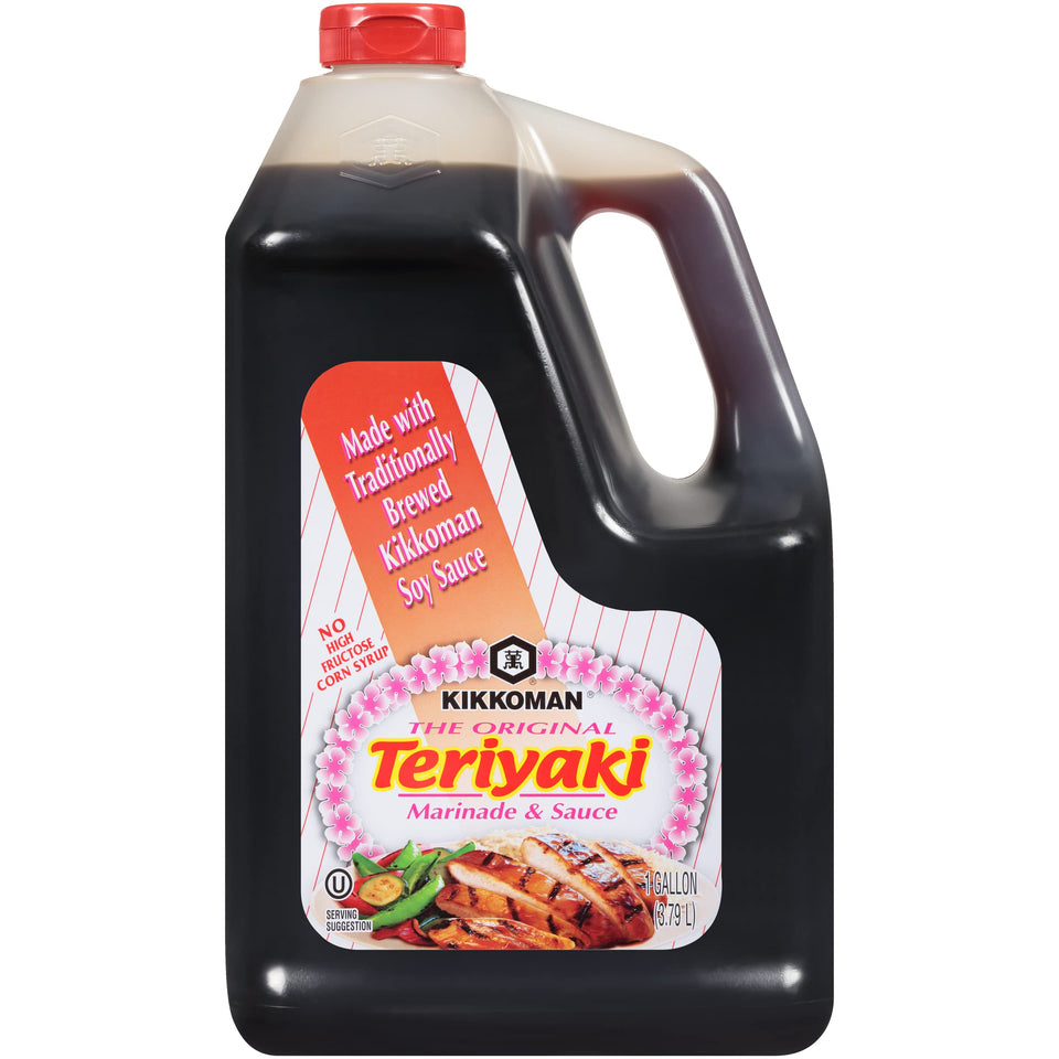 Kikkoman Teriyaki Marinade bottle ready for marinades and quick meals.