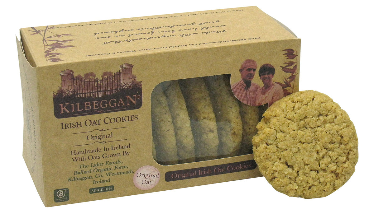 Kilbeggan Irish Oat Cookies Original 7oz — buttery, crispy snack ideal with tea.