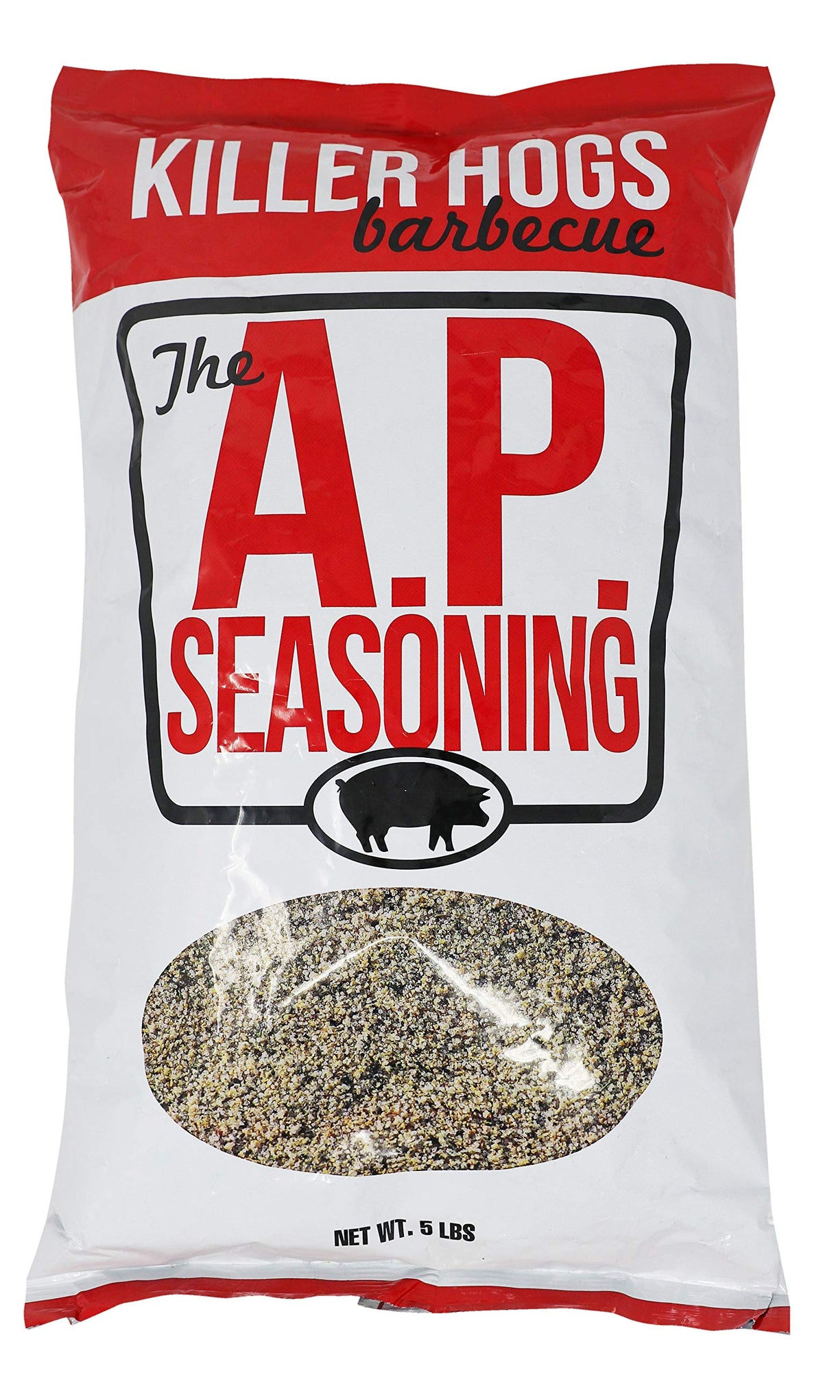 Killer Hogs AP Seasoning bottle front view for versatile grilling flavors.