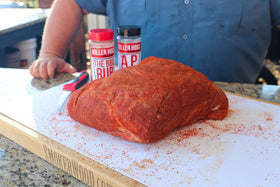 Killer Hogs AP Seasoning on pork delivers balanced, savory flavor.