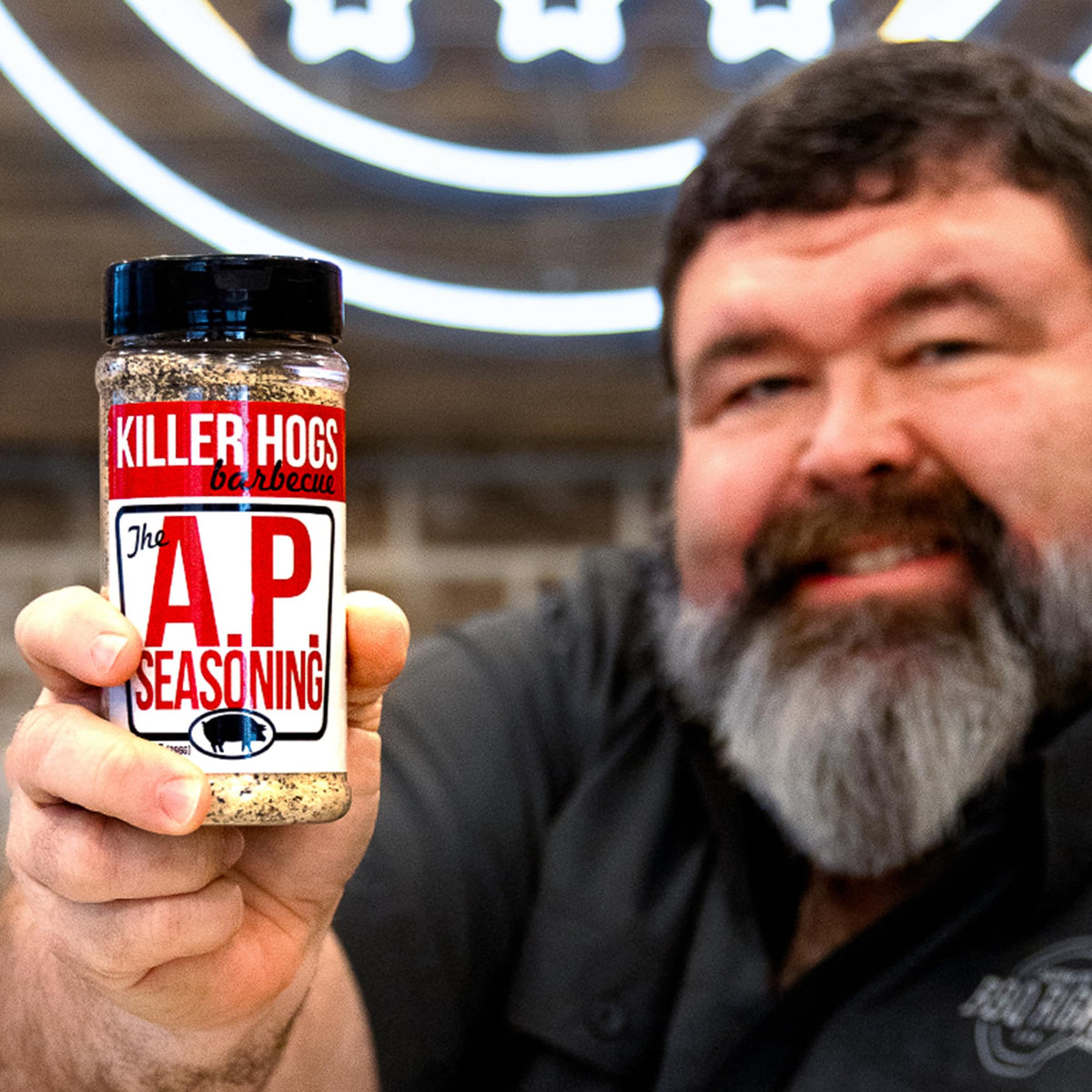 Killer Hogs AP Seasoning on steak for a clean base flavor