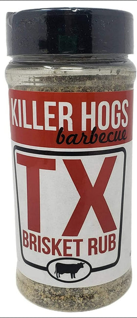 Killer Hogs Texas Brisket Rub bottle for smoky brisket flavor