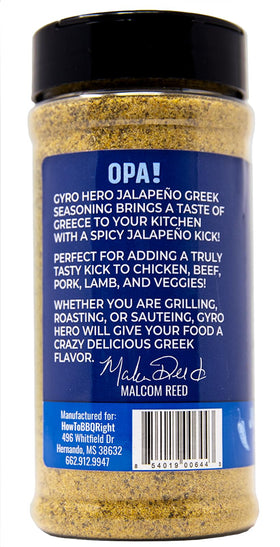 Killer Hogs Gyro Hero texture hints bold garlic and jalapeño heat.
