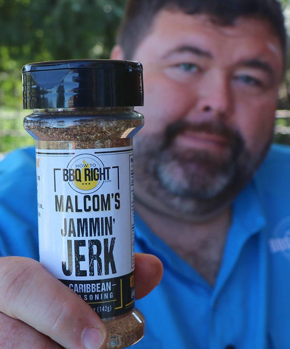 Killer Hogs Jammin' Jerk spice shaker for easy seasoning
