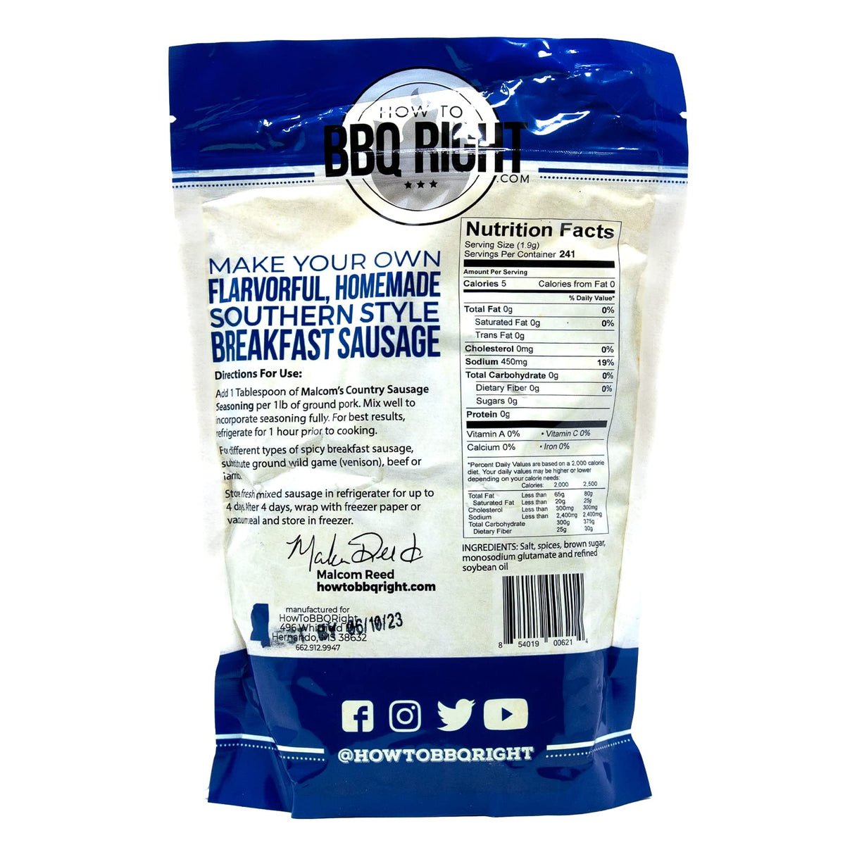 Killer Hogs Malcolm's Mild Country Sausage Seasoning patties for consistent, well-seasoned results.