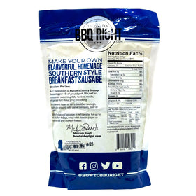 Killer Hogs Malcolm's Mild Country Sausage Seasoning patties for consistent, well-seasoned results.