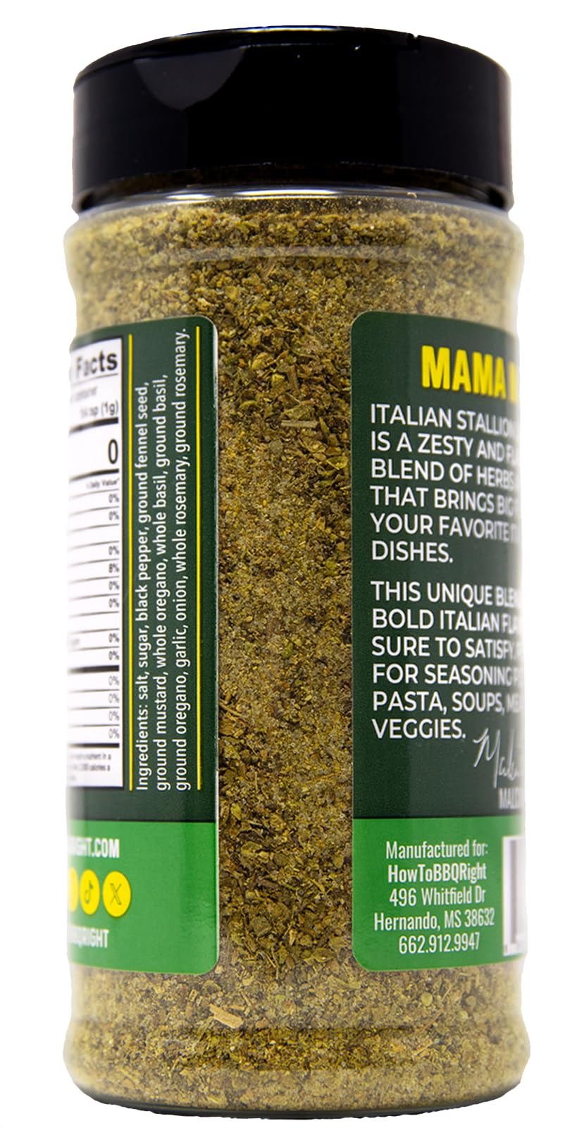 Killer Hogs Italian Stallion herb mix close-up captures fennel, basil, oregano notes