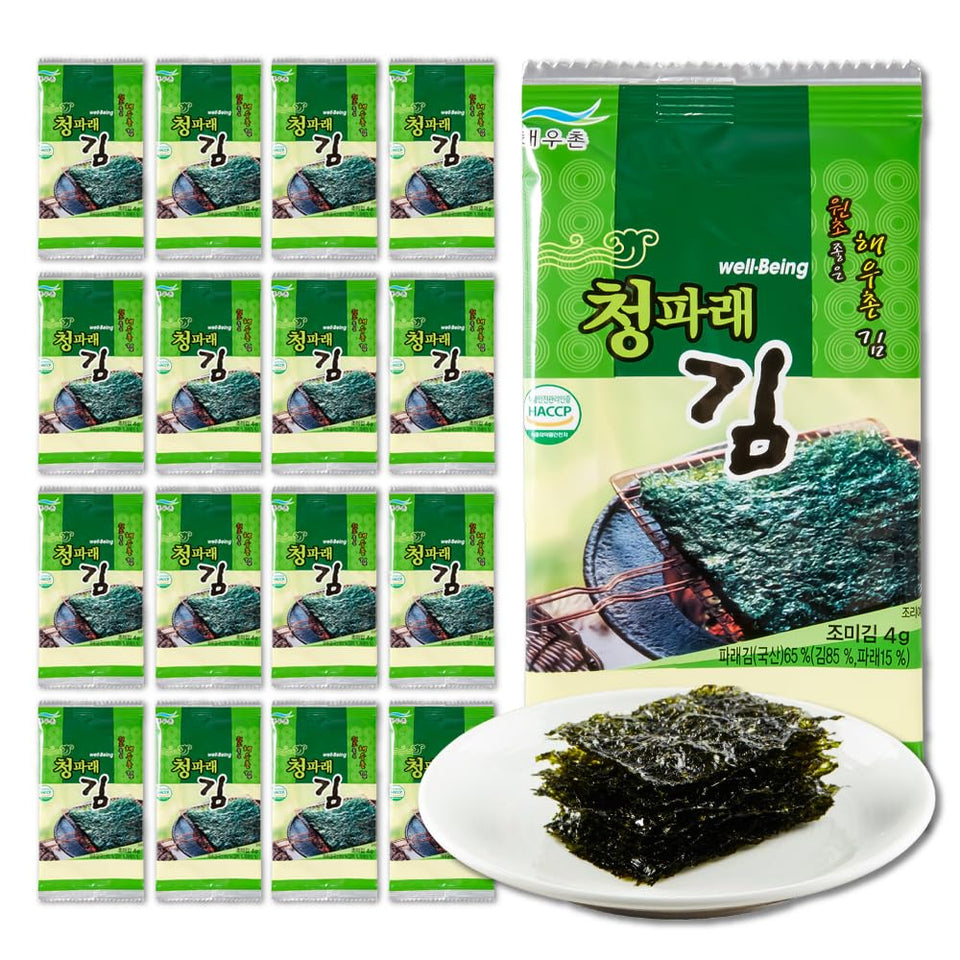 KIM'S TABLE seaweed sheets package for on-the-go snacking.