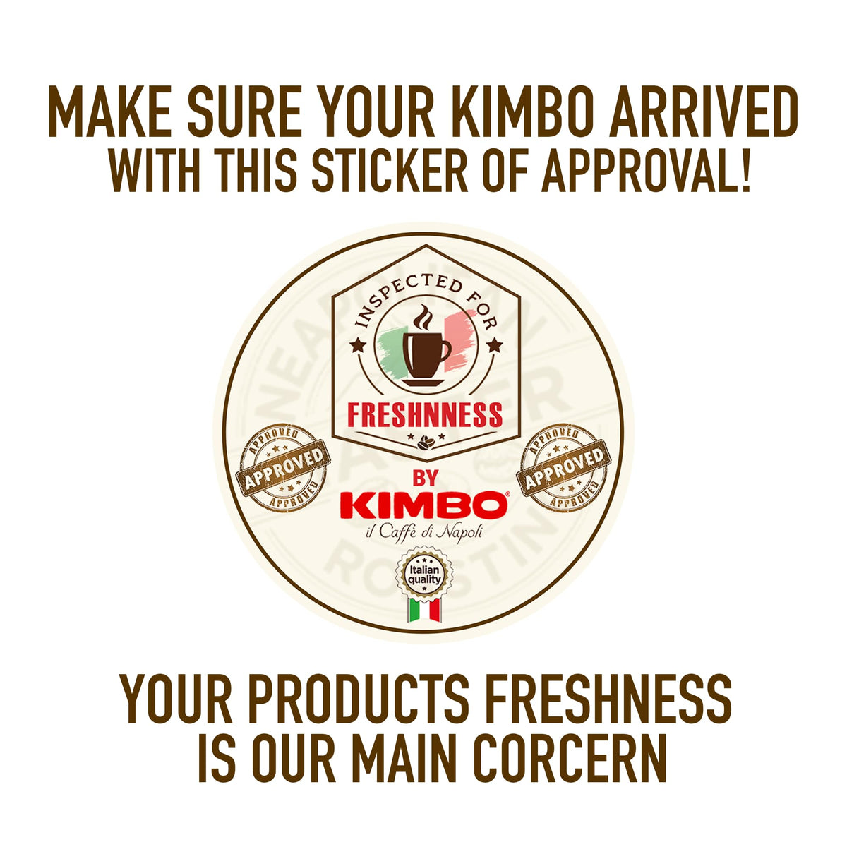 Kimbo Aroma Gold can stacked in a triple-pack display for pantry convenience.