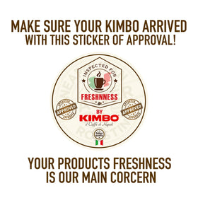 Kimbo Aroma Gold can stacked in a triple-pack display for pantry convenience.