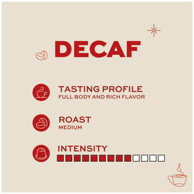 Kimbo decaf French press brew example with rich crema.