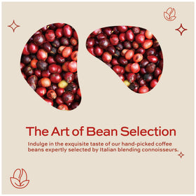 Kimbo decaf Italian roasting tradition close-up.
