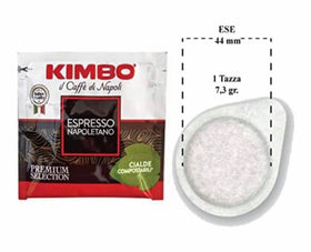 Kimbo Napoli Espresso pods use Arabica and Robusta beans for a full-bodied flavor.