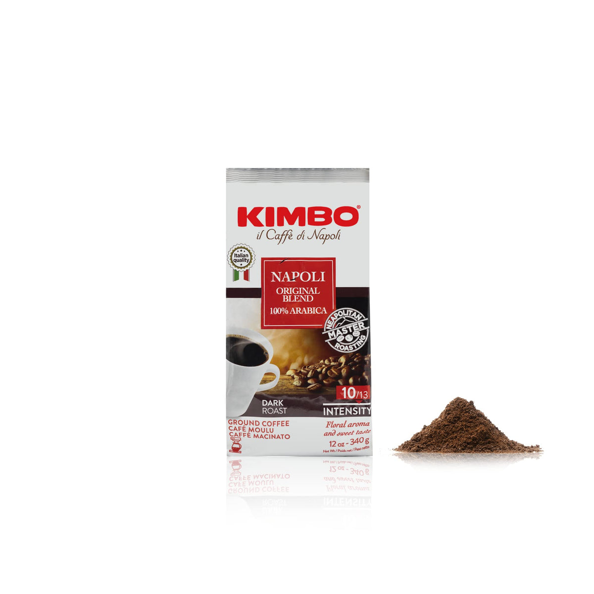 Espresso cup with Kimbo Napoli Original Blend crema-rich aroma