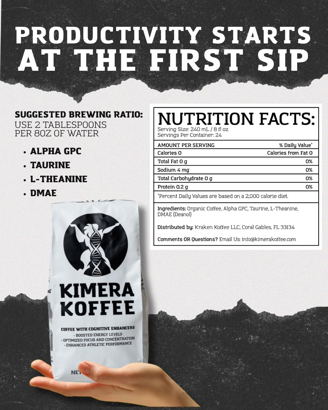 Ground Kimera Koffee Original Blend ready to brew across methods