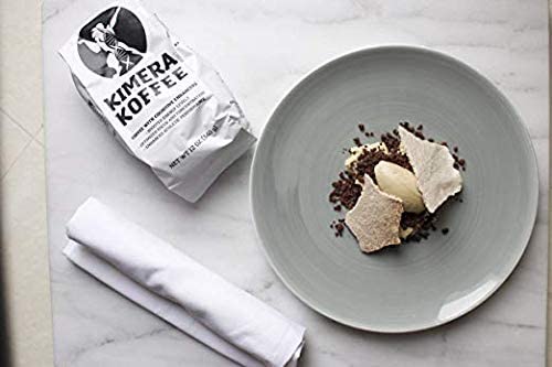 Label detail showing ingredients and roast notes for Kimera Original Blend