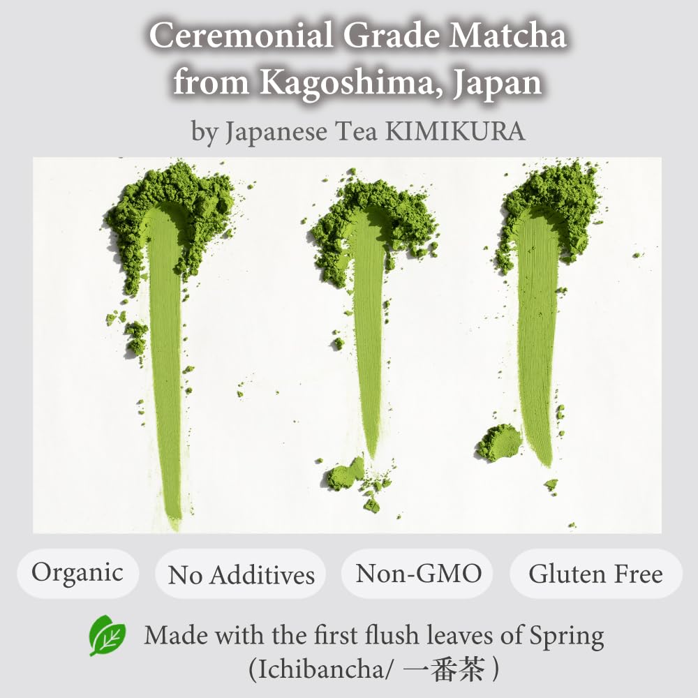 KIMIKURA organic ceremonial matcha value pack 100g for daily rituals.