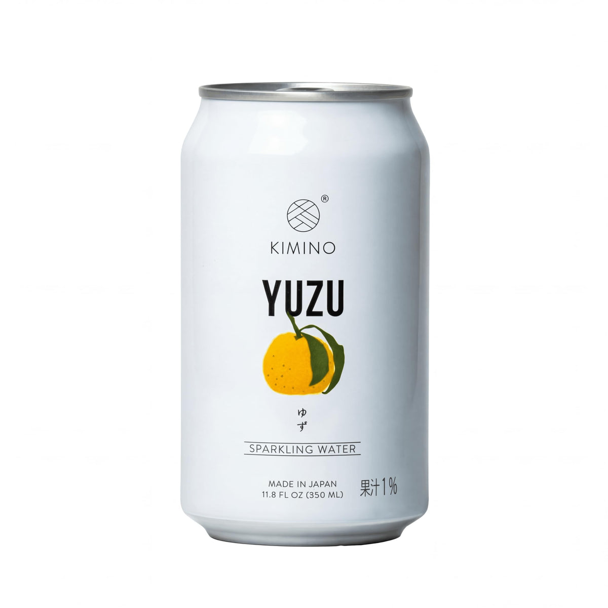 Yuzu fruit and simple ingredients reinforce craft quality and natural flavor.